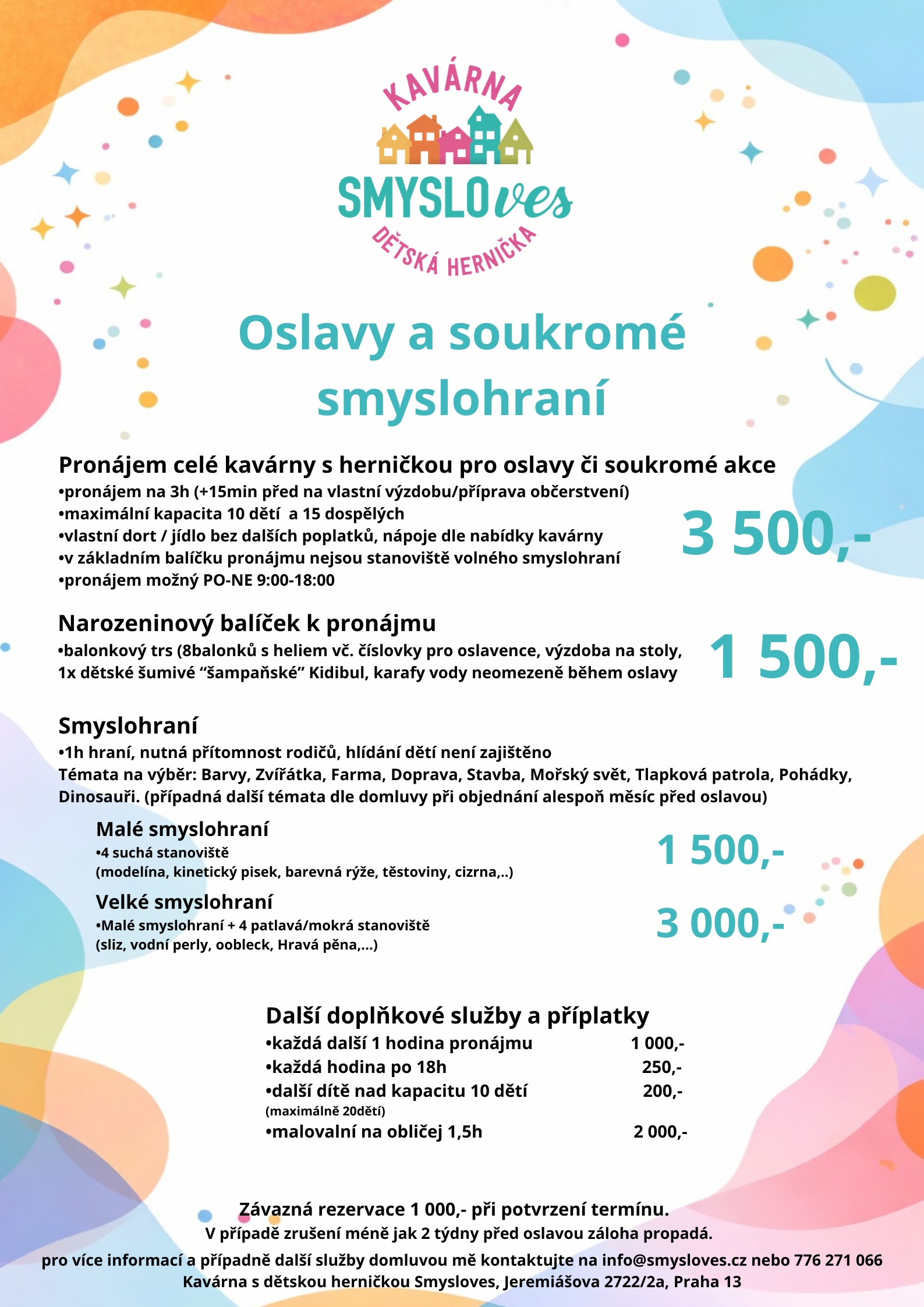 Pronájem celé kavárny s herničky pro oslavy či soukromé pronájem na 3h (15min před ns výzdobu a max 15min po na úklid)-2